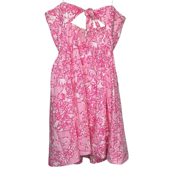 Lilly Pulitzer - Bright pink Richelle She's a Fox strapless fit & flare dress 0 - Picture 7 of 7
